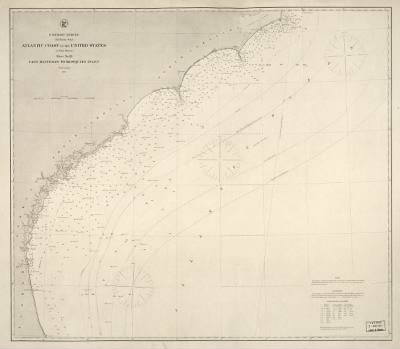 Thumbnail for Atlantic Coast > Atlantic coast of the United States (in four sheets) : sheet no. III, Cape Hatteras to Mosquito Inlet.