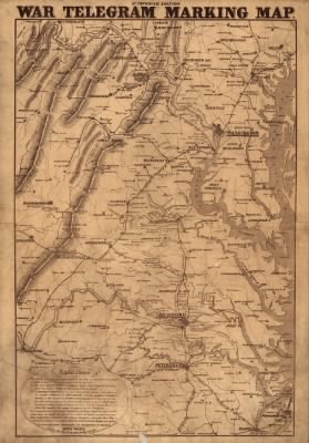 Thumbnail for Middle Atlantic States > [War telegram marking map.].