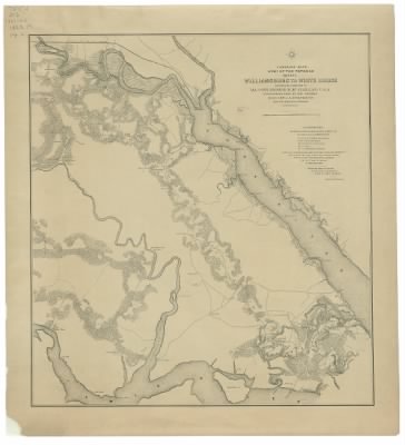 Thumbnail for James City County > Williamsburg to White House / prepared by command of Maj. Gen. George B. McClellan, U.S.A., commanding Army of the Potomac ; compilation under the direction of Brig. Gen. A.A. Humphreys, by Capt. H.L. Abbot, Top. Eng'rs. ; en