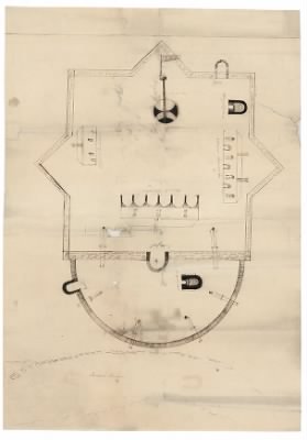 Thumbnail for Fort Powhatan > [Plan of Fort Powhatan, Prince George County, Virginia / by Lt. Elijah Brown].