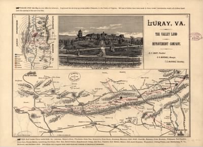 Thumbnail for Shenandoah River Valley > Lee's map of the Valley of Virginia.