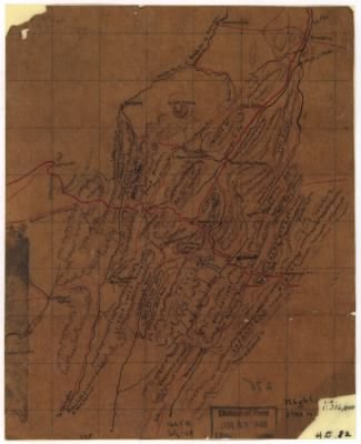 Virginia, West Virginia > [Map of parts of Highland County, Va., and Pendleton County, W. Va.].