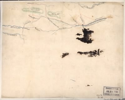 Thumbnail for Virginia, West Virginia > [Sketch of roads and streams in Highland County, Va., and Pendleton County, W. Va.].