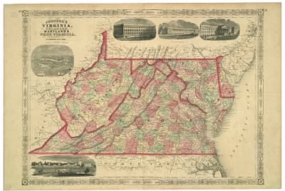 Thumbnail for Delaware, Maryland, Virginia, West Virginia > Johnson's Virginia, Delaware, Maryland & West Virginia.