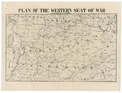 Thumbnail for Southern States, seat of war > Plan of the western seat of war / J. Manouvrier & Co. lith, N.O.