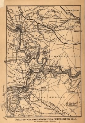 Thumbnail for Richmond > Field of war around Richmond & Petersburg, 1864-5.