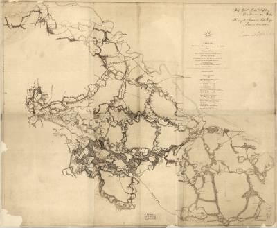 Richmond > Sketch exhibiting the approachs to Richmond from Pamunkey River : from reconnoissances [sic] made between May 18th and June 14th,1862 / prepared by command of Maj. Gen. George B. McClellan, U.S.A.; compiled by Lieut. H.L. Abb