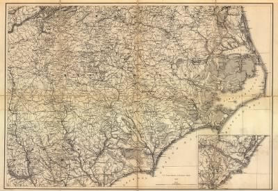 North Carolina > [North Carolina, with adjacent parts of Virginia and South Carolina] Drawn by A. Lindenkohl.