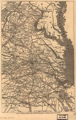 Thumbnail for Richmond > Map of Richmond, Virginia, showing its defenses and railroad connections Drawn by Charles Sholl, Topographical Engineer.