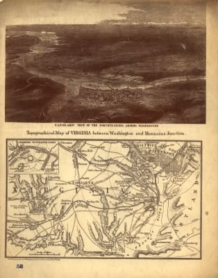 Thumbnail for Manassas Junction to Washington DC > Topographical map of Virginia between Washington and Manassas Junction.