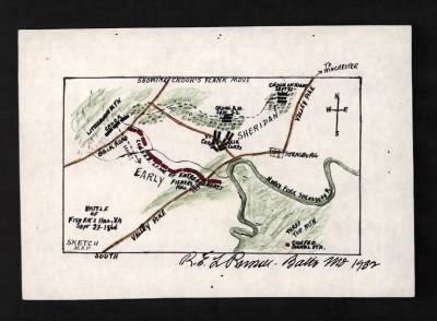 Thumbnail for Fisher's Hill > Battle of Fisher's Hill, Va., Sept. 23, 1864 / R.E.L. Russell, Balto., Md, 1932.