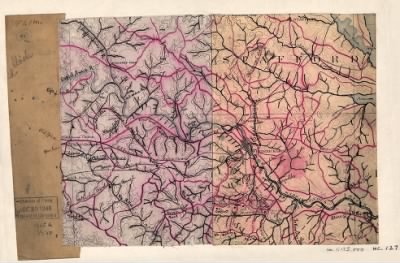 Fredericksburg > [Map of the vicinity of Fredericksburg, Va.].