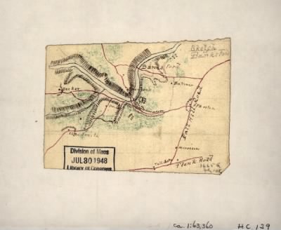 Fredericksburg > Sketch of Banks Ford.