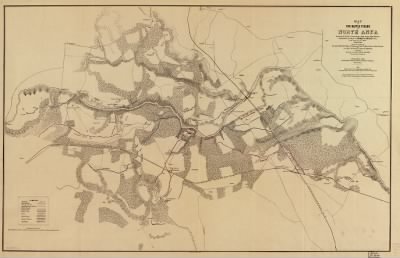 Thumbnail for North Anna River, Battle of > Map of the battle fields of North Anna : showing the field of operations of the Army of the Potomac commanded by Maj. Gen. George G. Meade U.S.A., from May 3d to 27th, 1864 / surveyed under the orders of Bvt. Col. J.C. Duane,