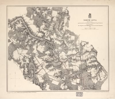 Thumbnail for North Anna River, Battle of > North Anna. [May 1864] / from surveys under the direction of Bvt. Brig. Gen. N. Michler, Maj. of Engineers, by command of Bvt. Maj. Genl. A. A. Humphreys, Brig. Genl. & Chief of Engineers. Surveyed and drawn by Maj: J. E. Wey