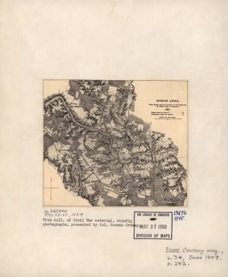 Thumbnail for North Anna River > North Anna. [May 22-27, 1864] From surveys under the direction of B'v't. Brig.-Gen. N. Michler, Maj. Of Engineers. 1867.