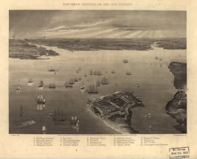 Thumbnail for Fort Monroe > Fortress Monroe, Va. and its vicinity J. Wells, del. R. Hinshelwood, sc.