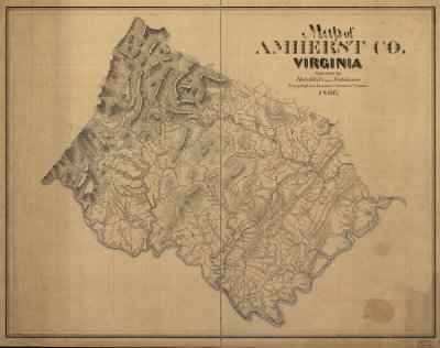 Thumbnail for Amherst County > Map of Amherst Co. Virginia / prepared by Hotchkiss and Robinson, Topographical Engineers.