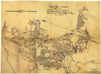 Thumbnail for Chesterfield County > Sketch no. 4 of roads between H.-Q. 10th Army Corps and Swift Creek on the south : with enemy's 2nd line of intrenchements [sic] around Drury's Bluff on the north / Engineer Office, 10th Army Corps.