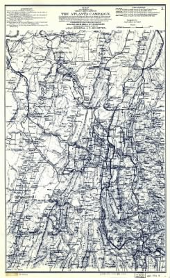 Atlanta Campaign > Map illustrating the first epoch of the Atlanta Campaign : embracing the region from the Tennessee River to the Oostanaula River, showing the positions held and lines of works erected by the enemy, also the lines of works ere
