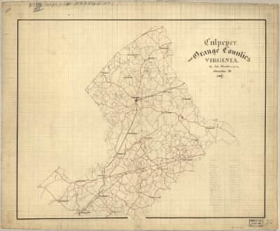 Culpeper and Orange Counties > Culpeper and Orange Counties, Virginia / Jed. Hotchkiss, Top. Eng.
