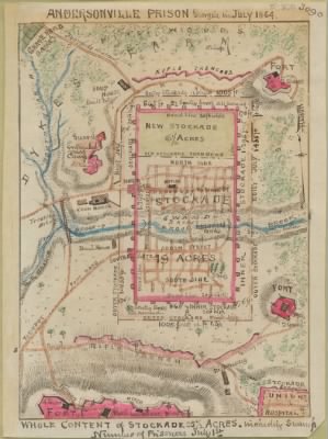 Thumbnail for Andersonville Prison > Andersonville Prison, Georgia in July 1864..