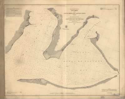 Thumbnail for East and Escambia Bays > Preliminary chart of Escambia and Santa Maria de Galvaez [i.e., East] Bays, Florida From a trigonometrical survey under the direction of A. D. Bache, Superintendent of the survey of the coast of the United States. Triangulati