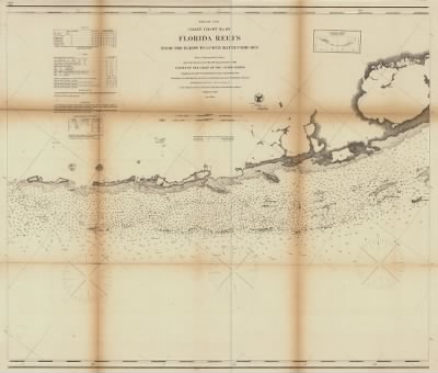 Thumbnail for Florida Keys > Preliminary coast chart ... Florida Reefs [on four sheets] From a trigonometrical survey under the direction of A. D. Bache, Superintendent of the survey of the coast of the United States.