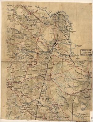 Hanover County > [Map of the northern portion of Hanover County, Va., showing fortifications on the South Anna River near Taylorsville].