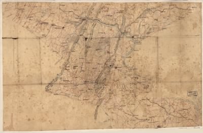 Thumbnail for Loudoun County > [Map of Loudoun County, Va., and parts of Fairfax County, Va., Jefferson County, W.Va., and Washington and Frederick counties, Md.].