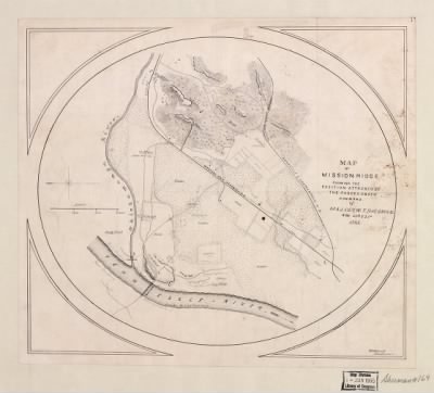 Thumbnail for Missionary Ridge, Battle of > Map of Mission [sic] Ridge showing the position attacked by the forces under command of Maj. Gen. W. T. Sherman, Nov. 24th & 25th 1863 / H. S. Hebard, draftsman.