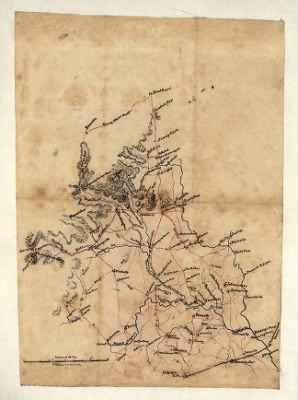 Thumbnail for Culpeper, Rappahannock, Warren > [Sketch of parts of Warren, Rappahannock, and Culpeper counties, Virginia, including the area between the Rappahannock River the Blue Ridge, from Front Royal to Culpeper].