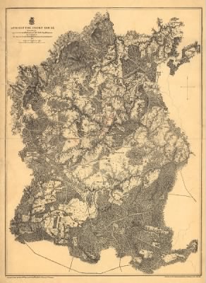 Thumbnail for Appomattox > Appomattox Court House. [1865] From surveys under the direction of Bvt. Brig. Gen. N. Michler, Maj. of Engineers, by command of Bvt. Maj. Genl. A. A. Humphreys, Brig. Genl. & Chief of Engineers. Surveyed & drawn by Maj: J. E.