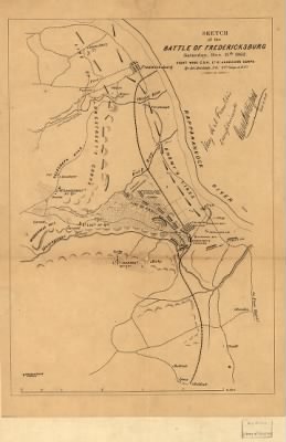 Fredericksburg, Battle of > Sketch of the battle of Fredericksburg, Saturday, Dec. 13th 1862, Right Wing, C.S.A., Lt. Gl. Jackson's corps / by Jed. Hotchkiss, T.E., 2nd Corps, A.N. Va.