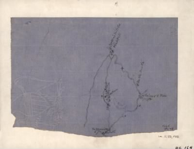 Thumbnail for Flint Hill > [Sketch of Flint Hill, Virginia, and the roads to Gaines X Roads, F. Eastham, and the Hermitage].