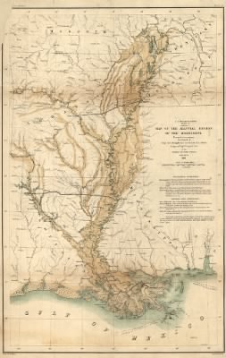 Thumbnail for Alluvial region > Map of the alluvial region of the Mississippi [Prepared to accompany the report of Capt. A. A. Humphreys and Lieut H. L. Abbot, Corps. of Top'l. Engrs., U.S.A. to the Bureau of Topl. Engrs., War Dept. Drawn by Chs. Mahon]