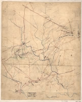 Thumbnail for Manassas > [Sketch showing positions of Second Corps, A.N.Va., August 26th to September 2, 1862 : embracing engagements at Bristoe Station, Manassas Junction, Groveton or Second Manassas, and Ox Hill or Chantilly, Va. / prepared to acco