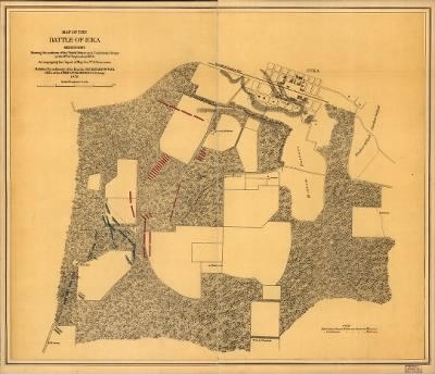 Iuka, Battle of > Map of the battle of Iuka, Mississippi, showing the positions of the United States and Confederate troops on the 19th of September 1862 Accompanying the report of Maj. Gen. W. S. Rosecrans. Published by authority of the Hon.