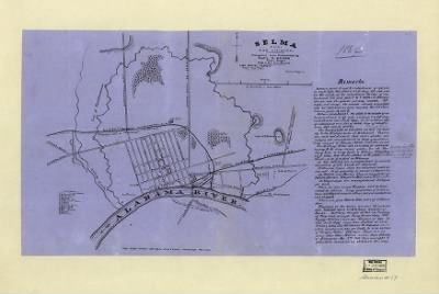 Selma > Selma, Al'a., and vicinity / compiled from information by Cap't. E. Ruger, Top'l. Eng'r., staff of Maj. Genl. Rousseau ; Cap't Merrill, U.S. Eng'rs., Chief Top. Eng'r ; drawn by Waggoner.