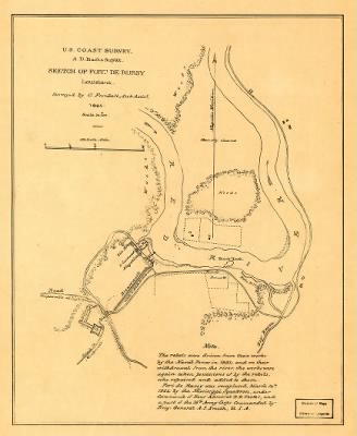 Fort De Russy > Sketch of Fort De Russy, Louisiana Surveyed by C. Fendall, Sub Assist.