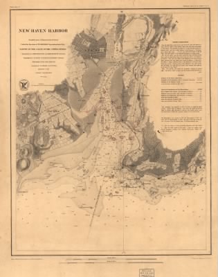 Thumbnail for New Haven > New Haven Harbor Founded upon a trigonometrical survey under the direction of F. R. Hassler, Superintendent of the survey of the coast of the United States. Triangulation by James Ferguson and Edmund Blunt, Assistants. Topogr