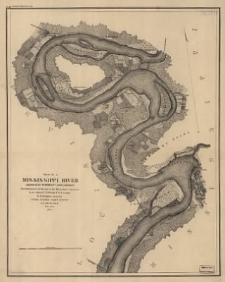 Thumbnail for Mississippi River > Mississippi River Reconnaissance for the use of the Mississippi Squadron, Rear Admiral D. D. Porter, U.S.N. Comdg. By F. H. Gerdes, Assistant.