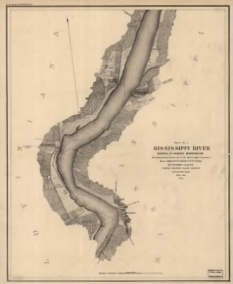 Thumbnail for Mississippi River > Mississippi River Reconnaissance for the use of the Mississippi Squadron, Rear Admiral D. D. Porter, U.S.N. Comdg. By F. H. Gerdes, Assistant.