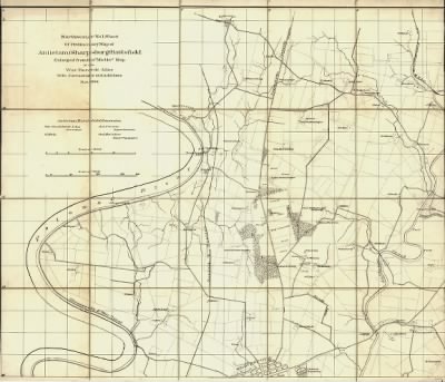 Thumbnail for Antietam, Battle of > Northwest, or no. 1, sheet of preliminary map of Antietam (Sharpsburg) battlefield. Enlarged from the "Michler" map of the war records atlas with corrections and additions Antietam Battlefield Commission [sic] Maj. Geo. B. Da