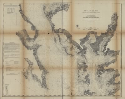 Chesapeake Bay to Potomac River > Chesapeake Bay from its head to Potomac River, From a trigonometrical survey under the direction of F. R. Hassler and A. D. Bache, Superintendents of the survey of the coast of the United States.