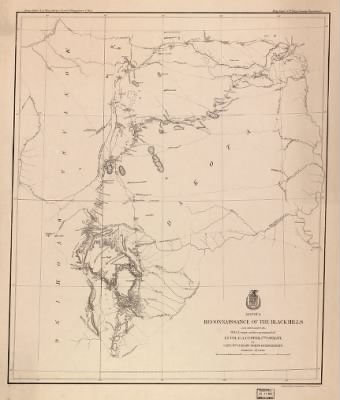 Black Hills > Map of a reconnaissance of the Black Hills, July and August, 1874, with troops under command of Lt. Col. G.A. Custer, 7th Cavalry / by Capt. Wm. Ludlow, Corps of Engineers.