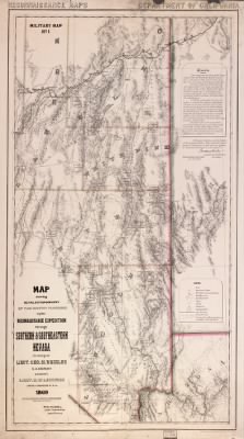 Nevada, topography > Map showing detailed topography of the country traversed by the reconnaissance expedition through southern and southeastern Nevada / in charge of Lieut. Geo. M. Wheeler, U.S. Engineers ; assisted by Lieut. D.W. Lockwood, Corp