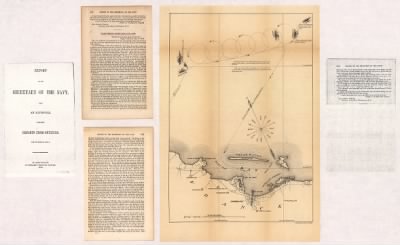 Cherbourg, France > [Map of the defeat of the Confederate ship Alabama by the U.S. steamer Kearsarge on June 19, 1864, off Cherbourg, France].