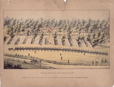 Thumbnail for Camp Belger > Camp Belger, Baltimore, M'd. : 114th Regt. New York S. Volunteers--Col. Elisha B. Smith, Lieut. Col. Sam. R. Per Lee, Major Henry B. Morse.