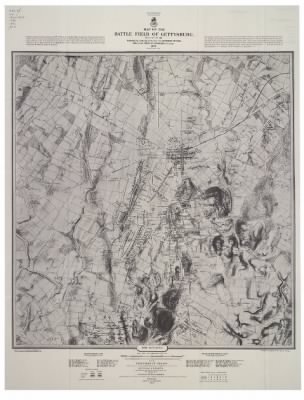 Thumbnail for Gettysburg, Battle of > Map of the battle field of Gettysburg, July 1st, 2nd, 3rd 1863 / published by authority of the Hon. the Secretary of War, Office of the Chief of Engineers U.S. ; army positions of troops compiled and added for the government